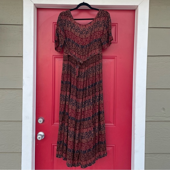 Rayon boho hippie dress - Picture 6 of 9
